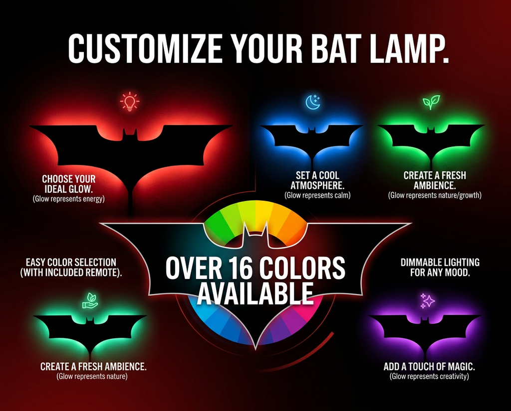 RGB Bat Lamp