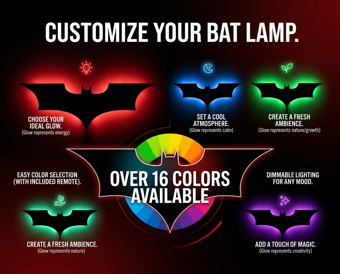 RGB Bat Lamp