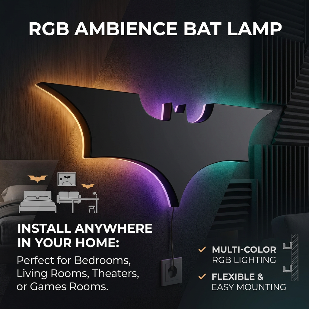 RGB Bat Lamp