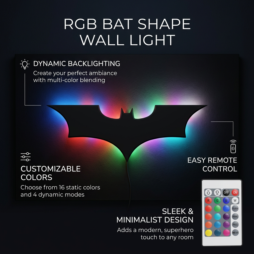 RGB Bat Lamp