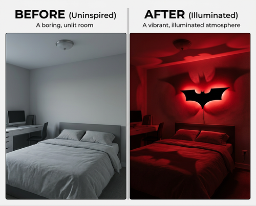 RGB Bat Lamp